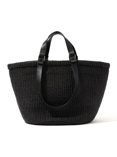 BUCKET BUGGAGE Basket Large トートバッグ TOMORROWLAND GOODS トゥモローランド バッグ かごバッグ ホワイト ブラック【送料無料】[Rakuten Fashion]