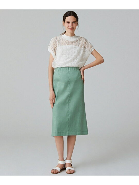 楽天市場】【SALE／50%OFF】リネンポリエステルストレッチ マーメイド  