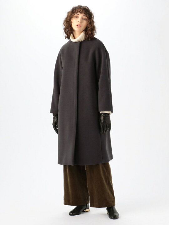 楽天市場】【SALE／40%OFF】ウールモッサ ノーカラーコート DES PRES  