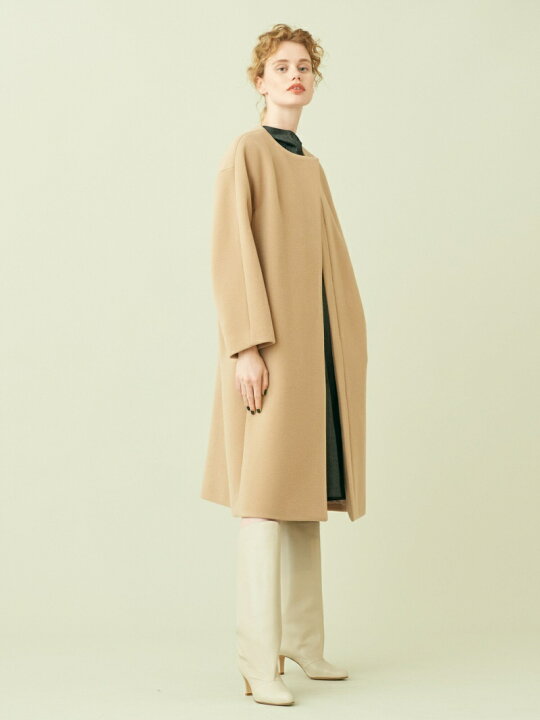 楽天市場】【SALE／40%OFF】ウールモッサ ノーカラーコート DES PRES  