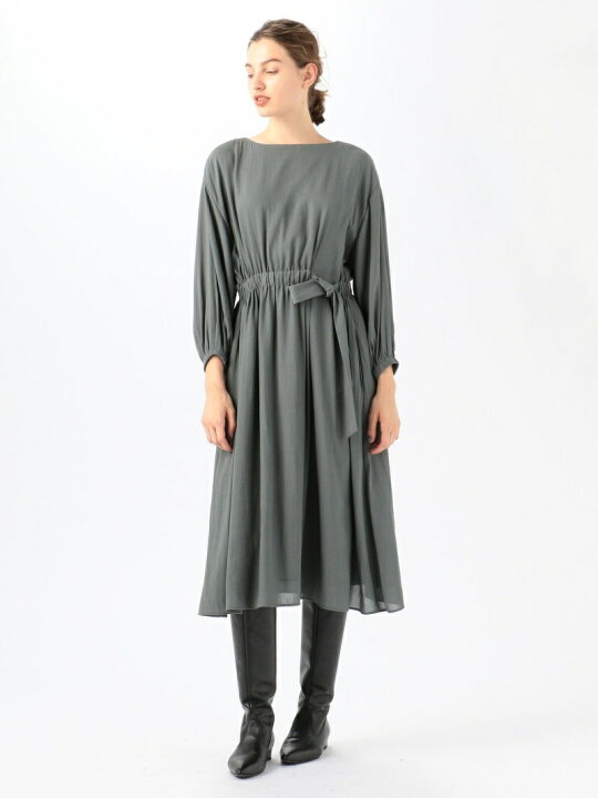 楽天市場】【SALE／30%OFF】ポリエステル ウエストギャザーワンピース  