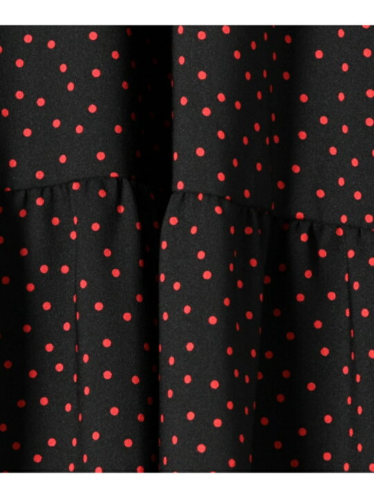 楽天市場】【SALE／40%OFF】ドットプリント ティアードワンピース  