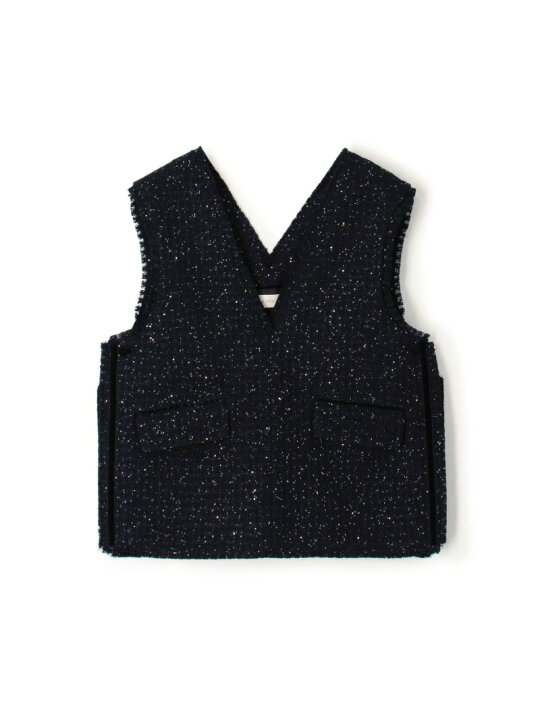 楽天市場】【SALE／40%OFF】スパンコールツイード Vネックベスト DES 
