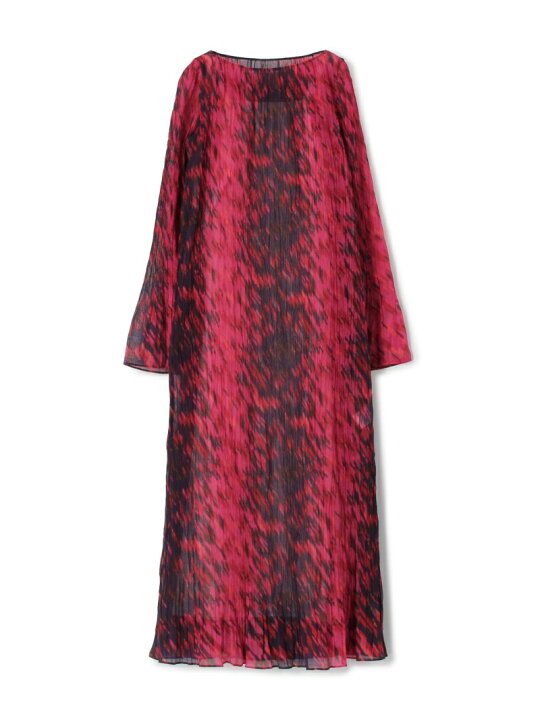楽天市場】【SALE／40%OFF】シャーリングプリント ロングワンピース 