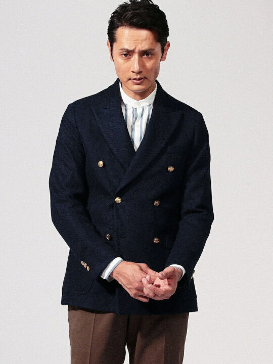 楽天市場】【SALE／30%OFF】コットンジャージー 6Bダブルブレスト 