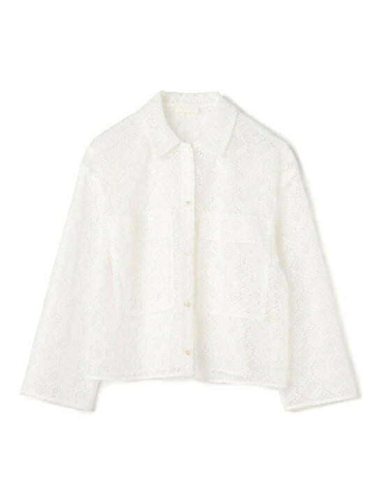 楽天市場】【SALE／30%OFF】ジオメトリックレース シャツジャケット 