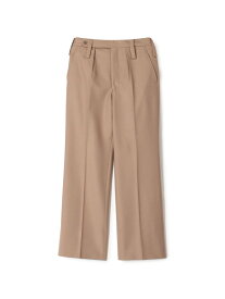 Tangent Patt TAN25° British Barrack Trousers ウール 1プリーツ ストレートパンツ TOMORROWLAND BUYING WEAR トゥモローランド パンツ スラックス・ドレスパンツ グレー ブラウン【送料無料】[Rakuten Fashion]