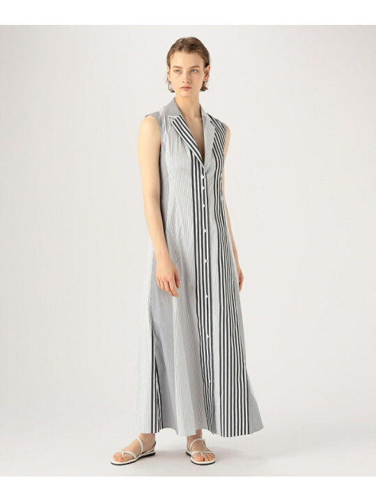 楽天市場】【SALE／40%OFF】コットンストレッチブロード ラペルカラー 