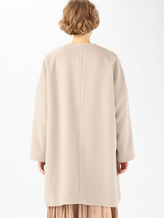 楽天市場】【SALE／40%OFF】ウールアルパカシャギー ノーカラーコート 