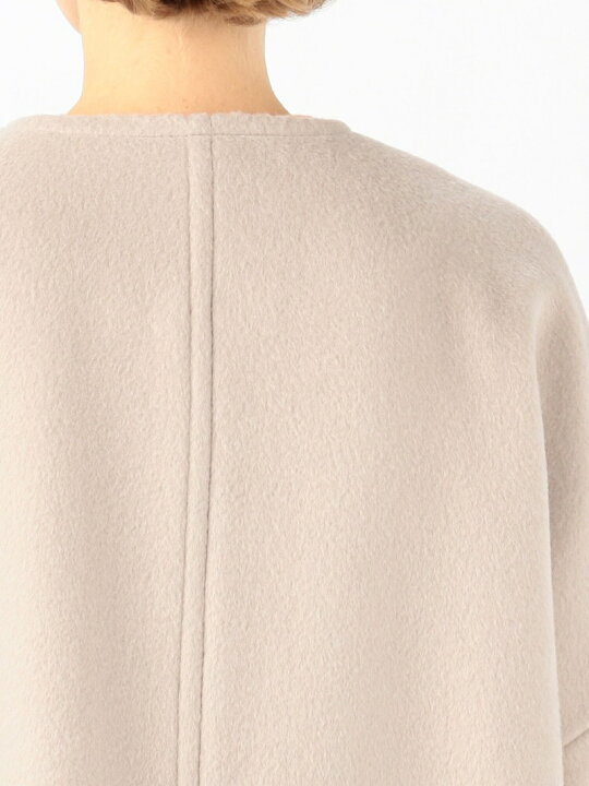 楽天市場】【SALE／40%OFF】ウールアルパカシャギー ノーカラーコート 