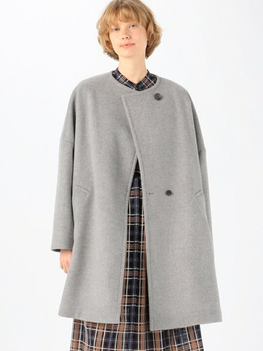 楽天市場】【SALE／30%OFF】シャルムダブルフェイス ノーカラーコート 