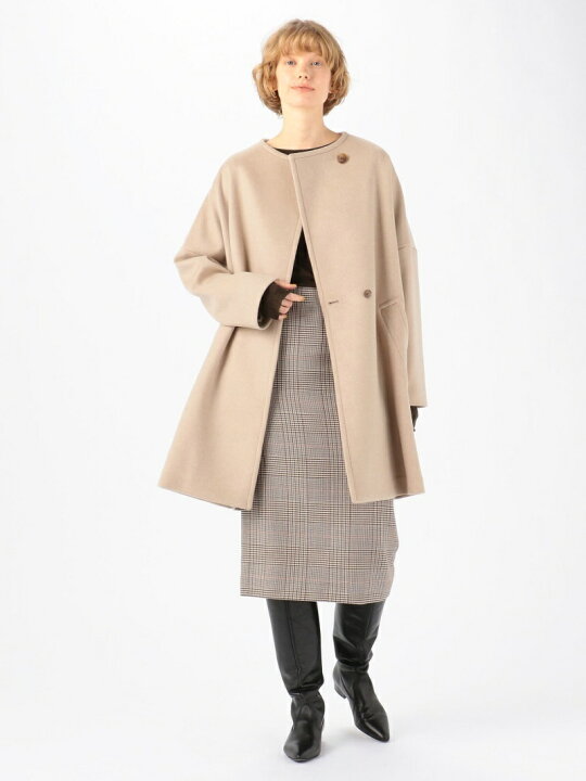 楽天市場】【SALE／30%OFF】シャルムダブルフェイス ノーカラーコート 