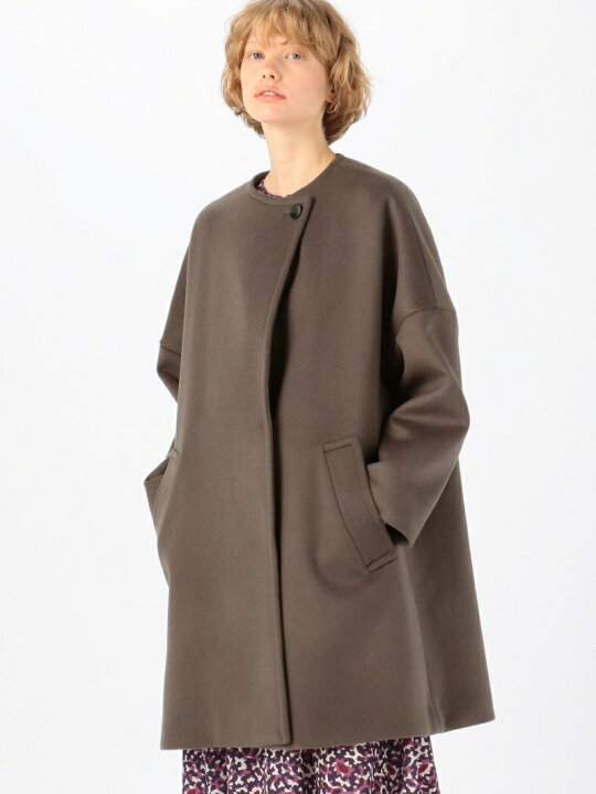 楽天市場】【SALE／30%OFF】シャルムダブルフェイス ノーカラーコート  