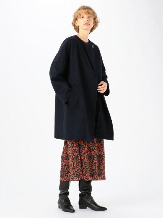 楽天市場】【SALE／30%OFF】シャルムダブルフェイス ノーカラーコート 