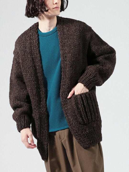 楽天市場】【SALE／30%OFF】アンデスウール ボタンレスカーディガン 