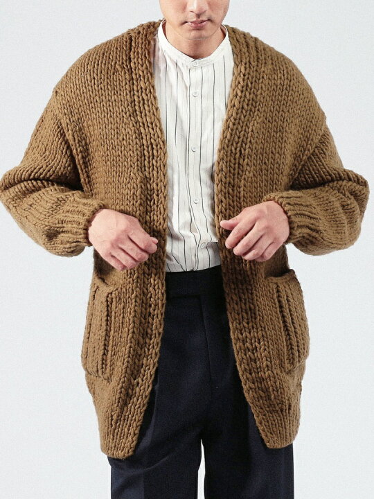 楽天市場】【SALE／30%OFF】アンデスウール ボタンレスカーディガン 