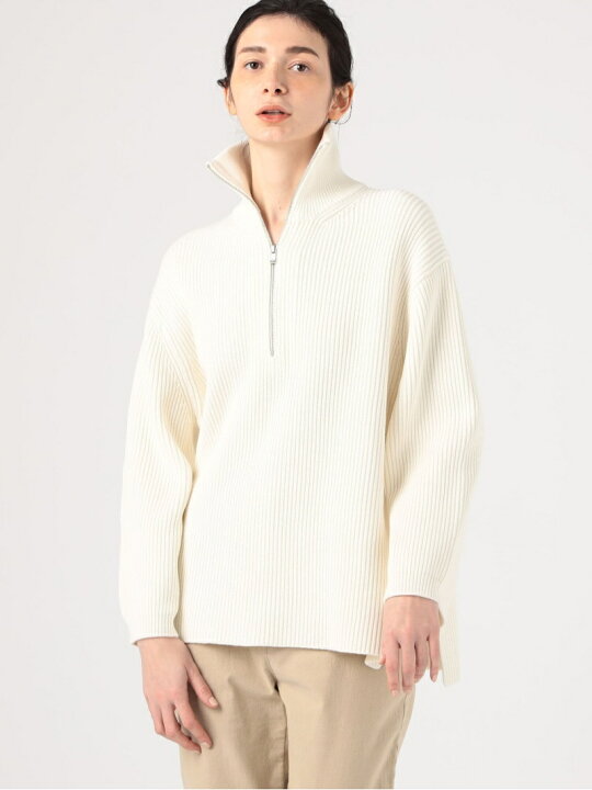 楽天市場】【SALE／30%OFF】コットンシルク ハーフジッププルオーバー  