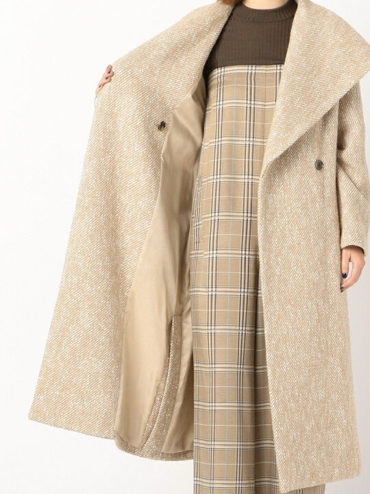 楽天市場】【SALE／40%OFF】ネップヤーンカルゼ ビッグカラーロング 