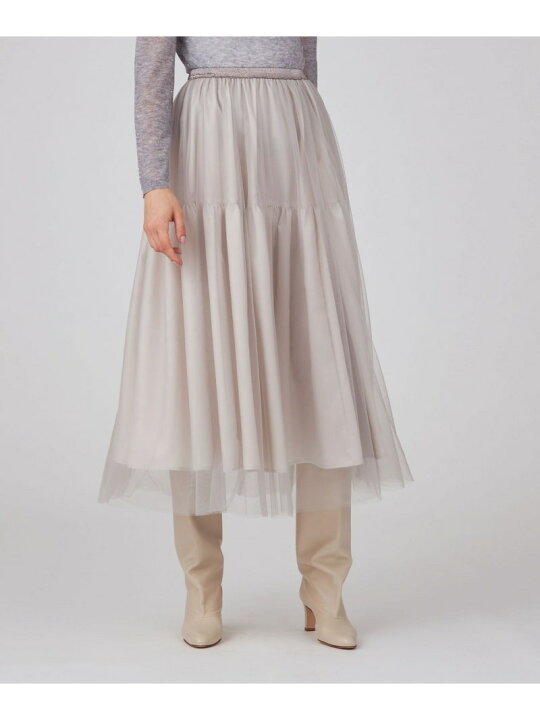 楽天市場】【SALE／40%OFF】シフォンチュール ギャザーレイヤード  