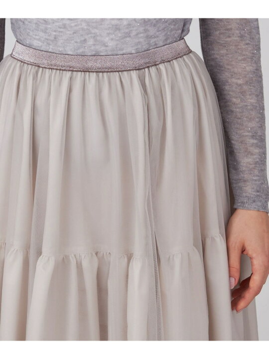 楽天市場】【SALE／40%OFF】シフォンチュール ギャザーレイヤード  