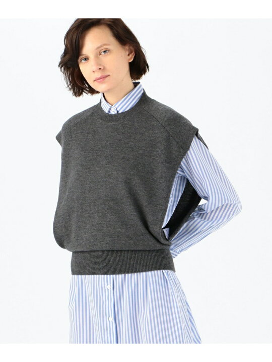 楽天市場】【SALE／50%OFF】ウールムリネ クルーネックベスト BACCA 
