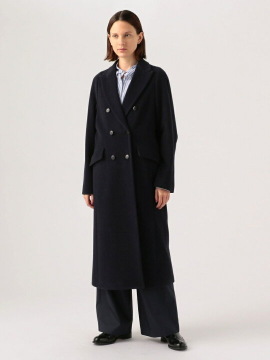 楽天市場】【SALE／40%OFF】ウールベロア ダブルチェスターコート 