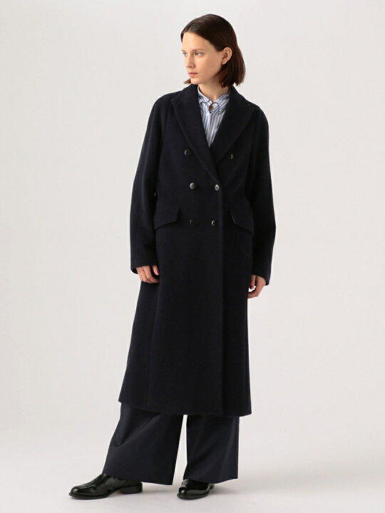 楽天市場】【SALE／40%OFF】ウールベロア ダブルチェスターコート 