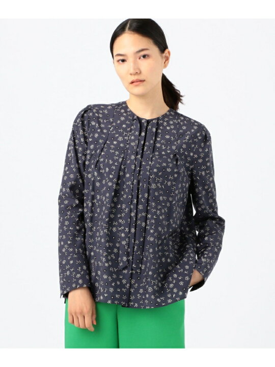 楽天市場】【SALE／40%OFF】プチフラワープリント ボウタイブラウス 