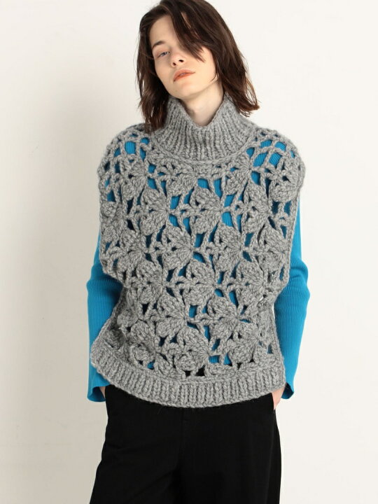 楽天市場】【SALE／30%OFF】ハンドクロシェ ハイネックベスト MACPHEE 