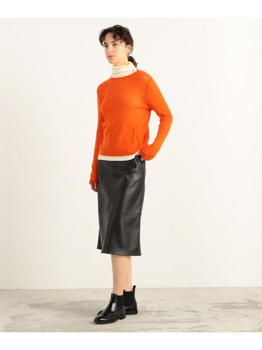 楽天市場】【SALE／40%OFF】フェイクレザー トラペーズスカート 