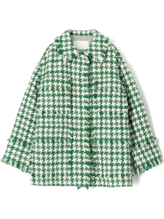 楽天市場】【SALE／40%OFF】ハウンドトゥースツイード フリンジ 