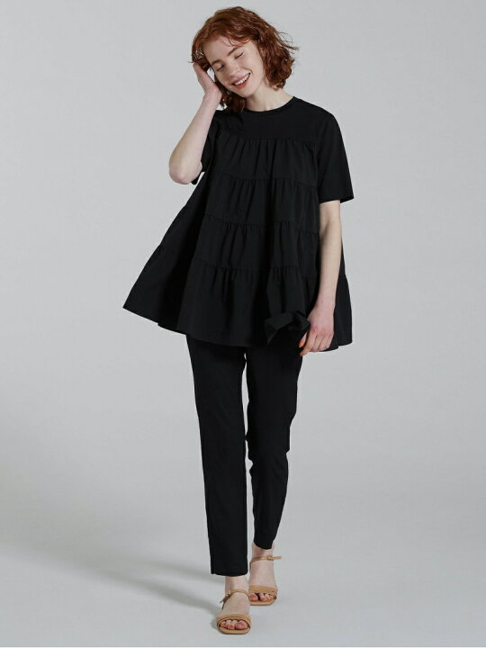 楽天市場】【SALE／30%OFF】コットンジャージーコンビ ティアードプル  