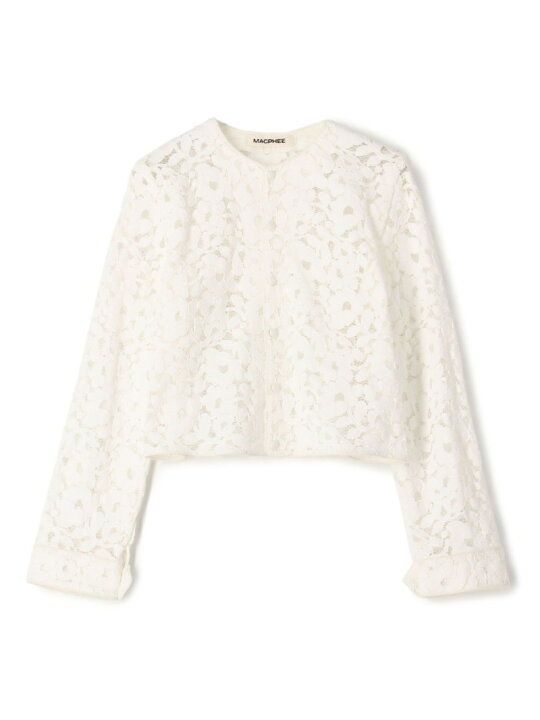 楽天市場】【SALE／40%OFF】フラワーレース ショートブラウス MACPHEE 