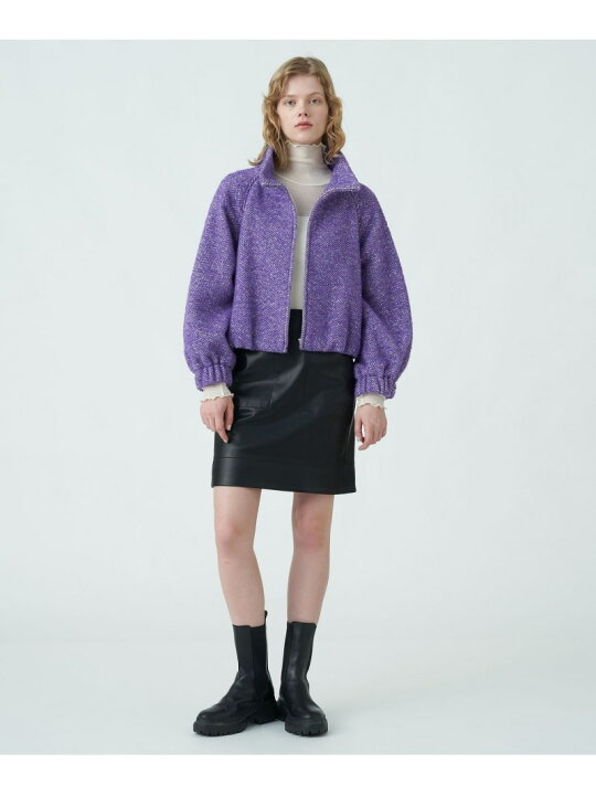 楽天市場】【SALE／70%OFF】ヘリンボーンツイード ジップアップ  