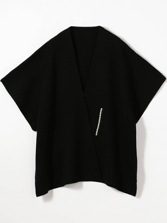 楽天市場】【SALE／40%OFF】ウールパールコンビ ケープカーディガン 