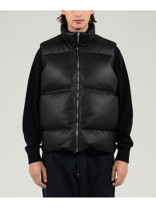 楽天市場】【SALE／40%OFF】ラムレザー ダウンベスト TOMORROWLAND MEN 