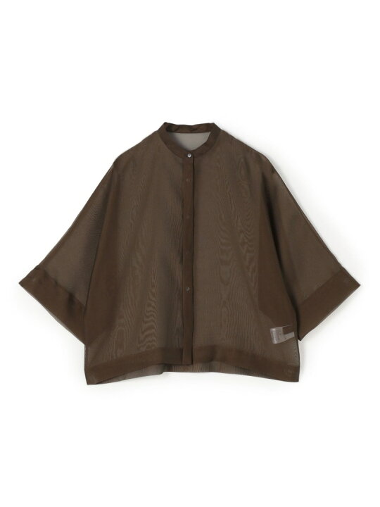 楽天市場】【SALE／30%OFF】シアーオーガンジー スタンドカラー 