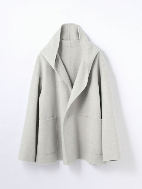 楽天市場】【SALE／40%OFF】ウールダブルフェイス フーデッドコート  