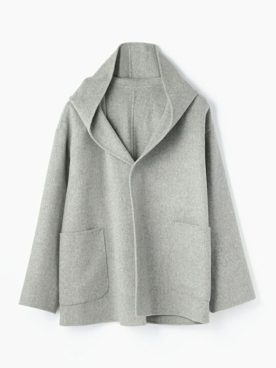 楽天市場】【SALE／40%OFF】ウールダブルフェイス フーデッドコート 