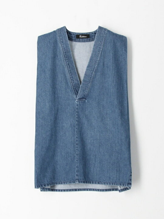 楽天市場】【SALE／40%OFF】10oz ORGANIC DENIM デニムベスト EDITION 