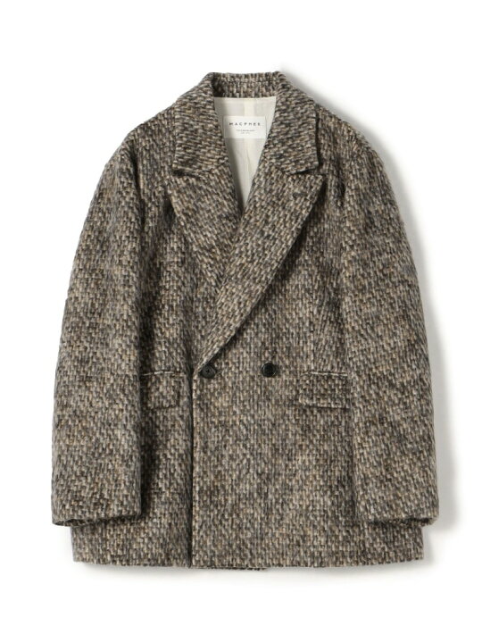 楽天市場】モヘヤミックスシャギー ダブルブレストジャケット MACPHEE 