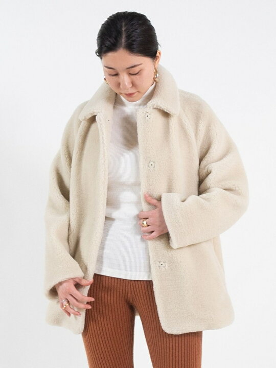 楽天市場】【SALE／30%OFF】ウールボア ステンカラーコート Ballsey 