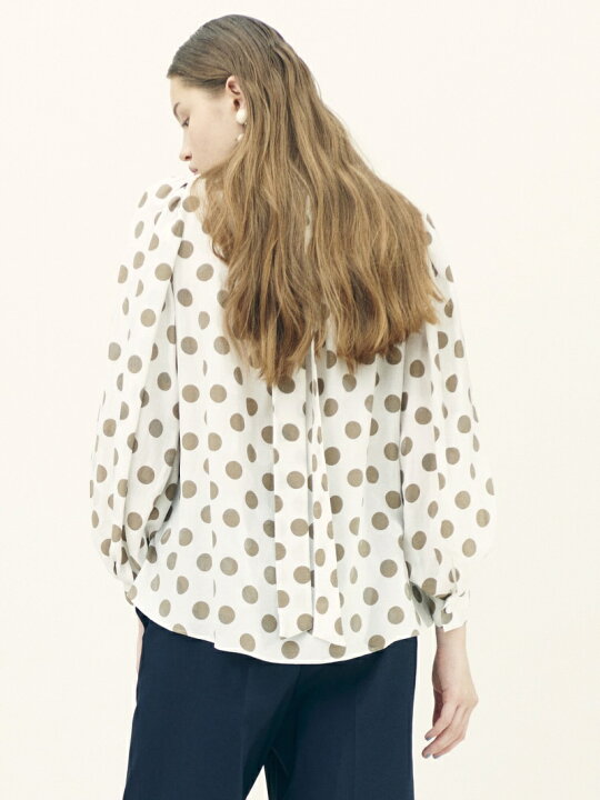 楽天市場】【SALE／30%OFF】シルクコットンドットプリント バック 