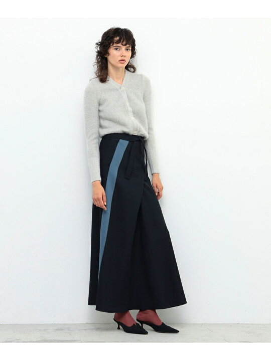 楽天市場】【SALE／30%OFF】レーヨンカラーラインラップロングスカート 