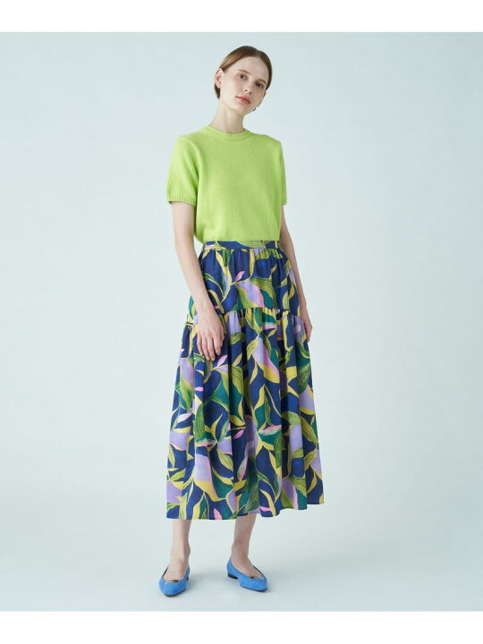 楽天市場】【SALE／40%OFF】リリープリント ティアードロングスカート 