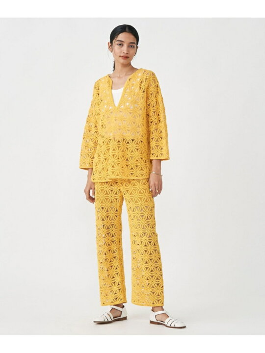 楽天市場】【SALE／40%OFF】クロシェットレース キーネックブラウス 