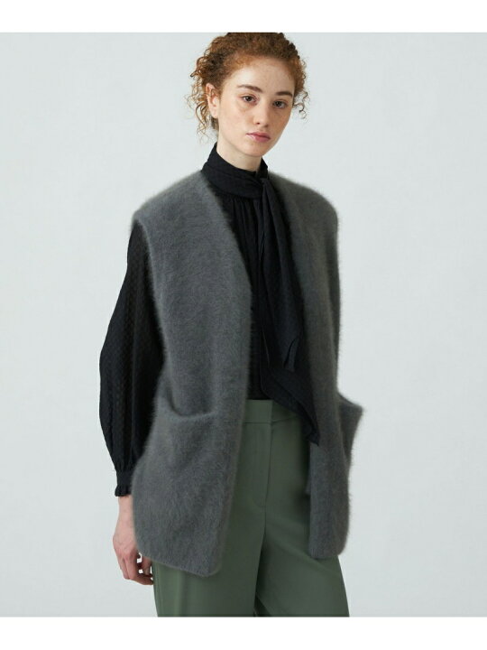 楽天市場】【SALE／40%OFF】フラッフィーヤーン フロントオープンジレ 
