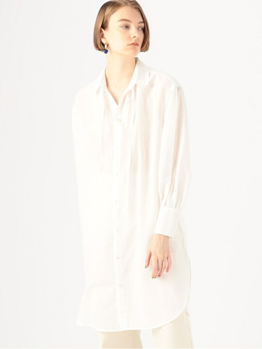 楽天市場】【SALE／40%OFF】コットンラミーローン チュニックシャツ 