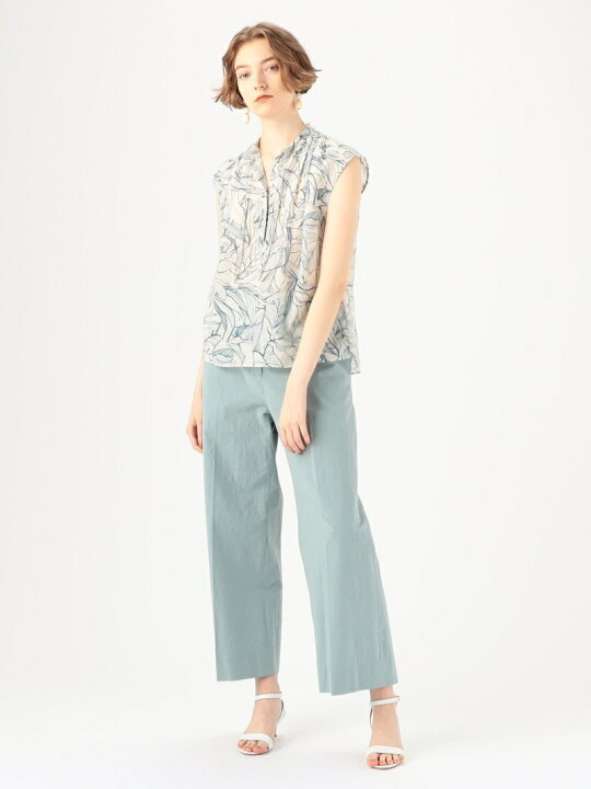 楽天市場】【SALE／40%OFF】コットンシルクリーフプリント ヨーク 