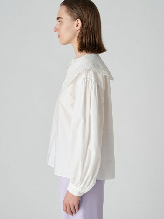 楽天市場】【SALE／40%OFF】コットンエンブロイダリー ビッグカラー 